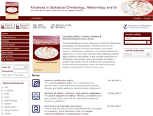 Tablet Screenshot of advances-statistical-climatology-meteorology-oceanography.net